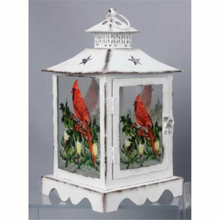 YOUNGS Metal Lantern with Bird Image 99068